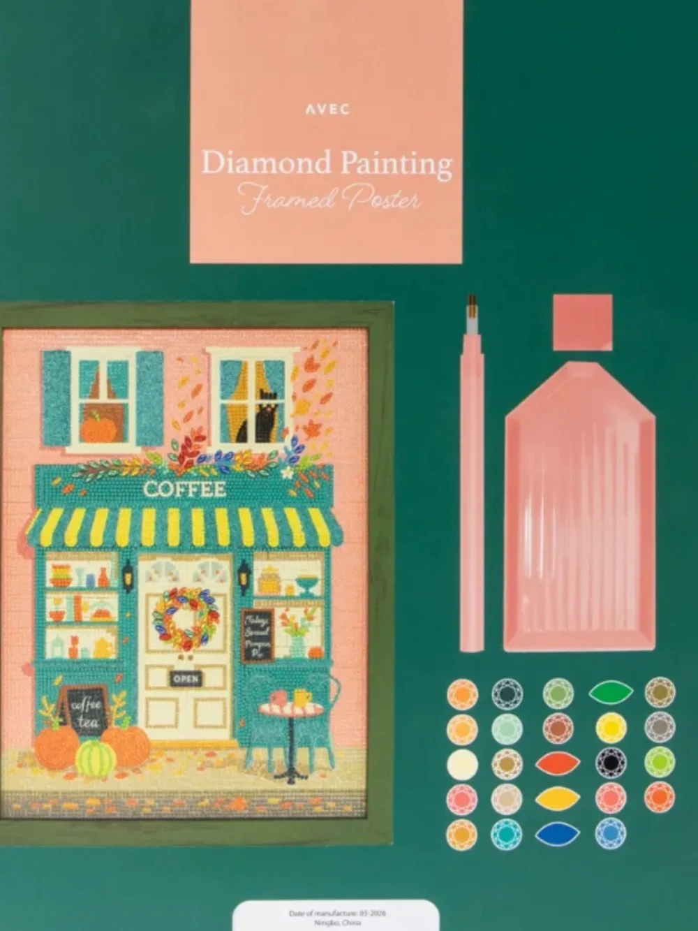 Fall/Halloween Diamond DIY Painting Framed Poster